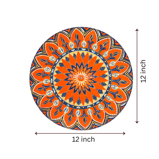Orange and Blue Mandala (Original)