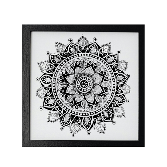 Floral Monochrome Mandala