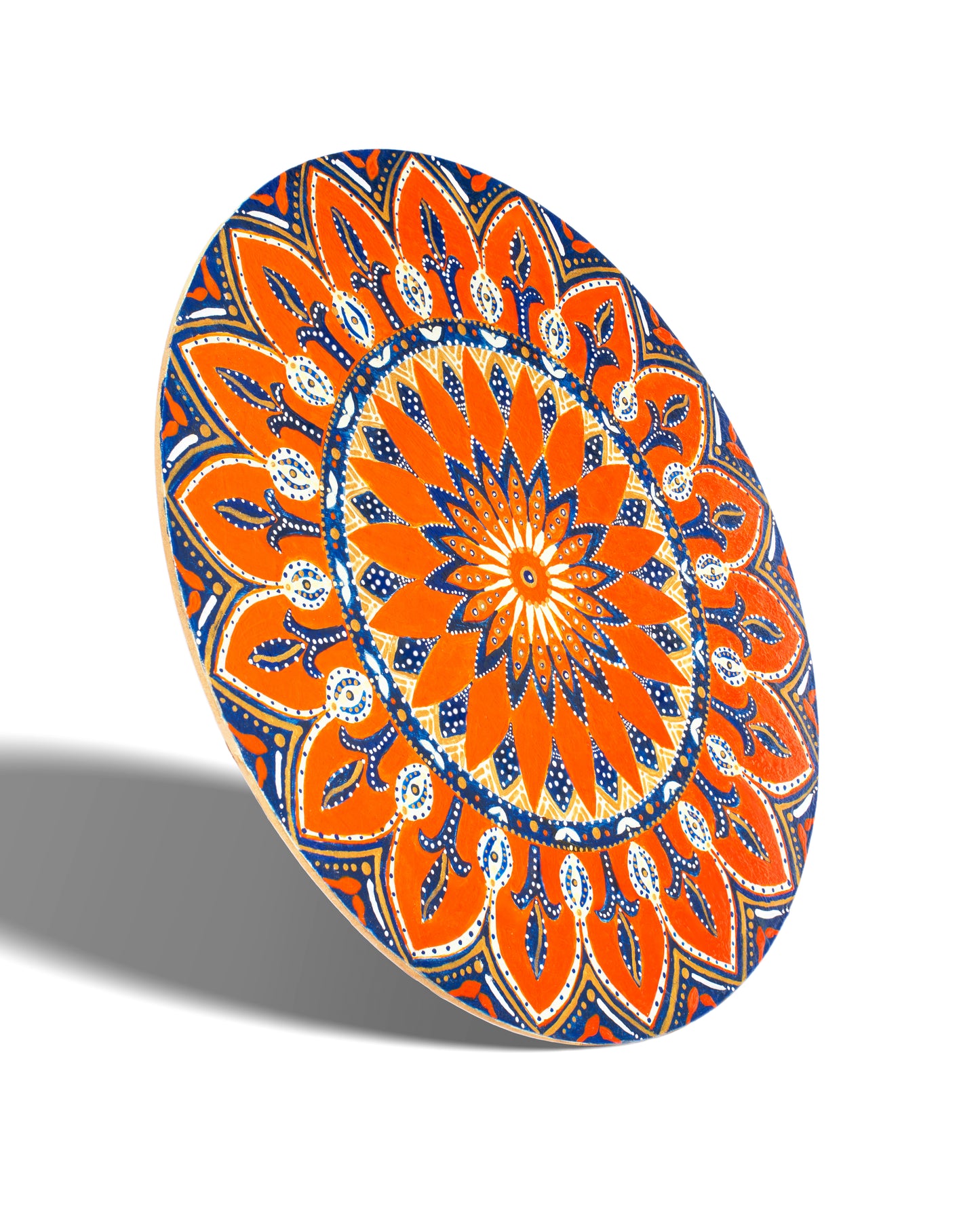 Orange and Blue Mandala