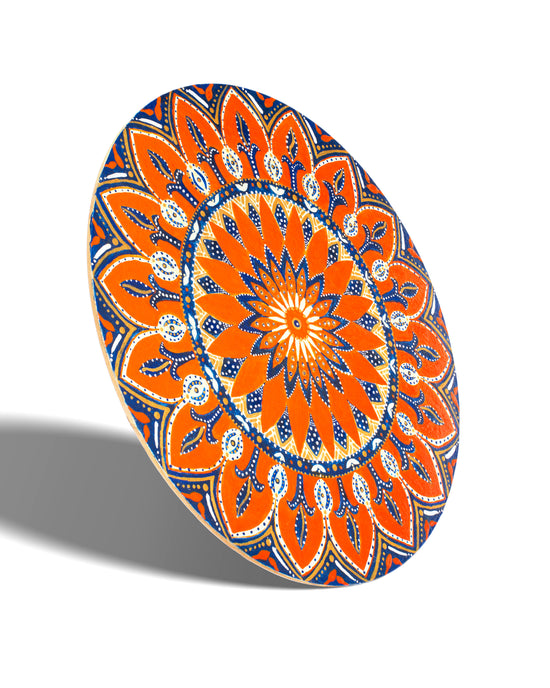 Orange and Blue Mandala (Original)