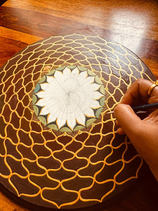 From Raw Wood to Finished Painting: How an Alekhyart Mandala Comes to Life