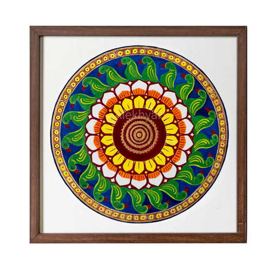 Temples of India - Parrot Mandala (Framed)