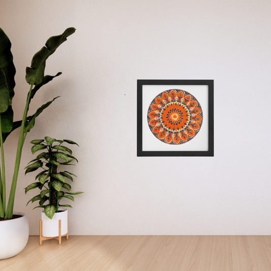 Orange and Blue Mandala