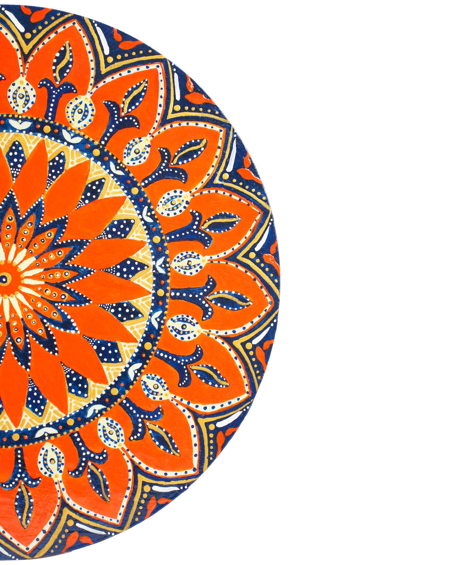Orange and Blue Mandala
