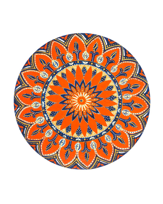 Orange and Blue Mandala (Original)
