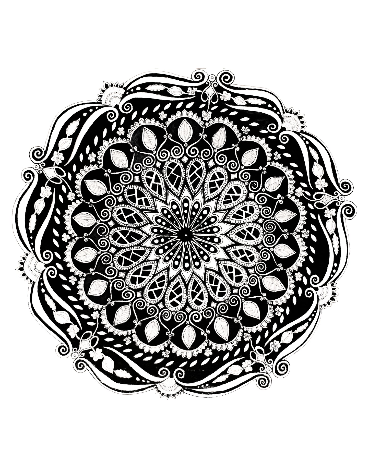 Pentagonal Leaf Mandala