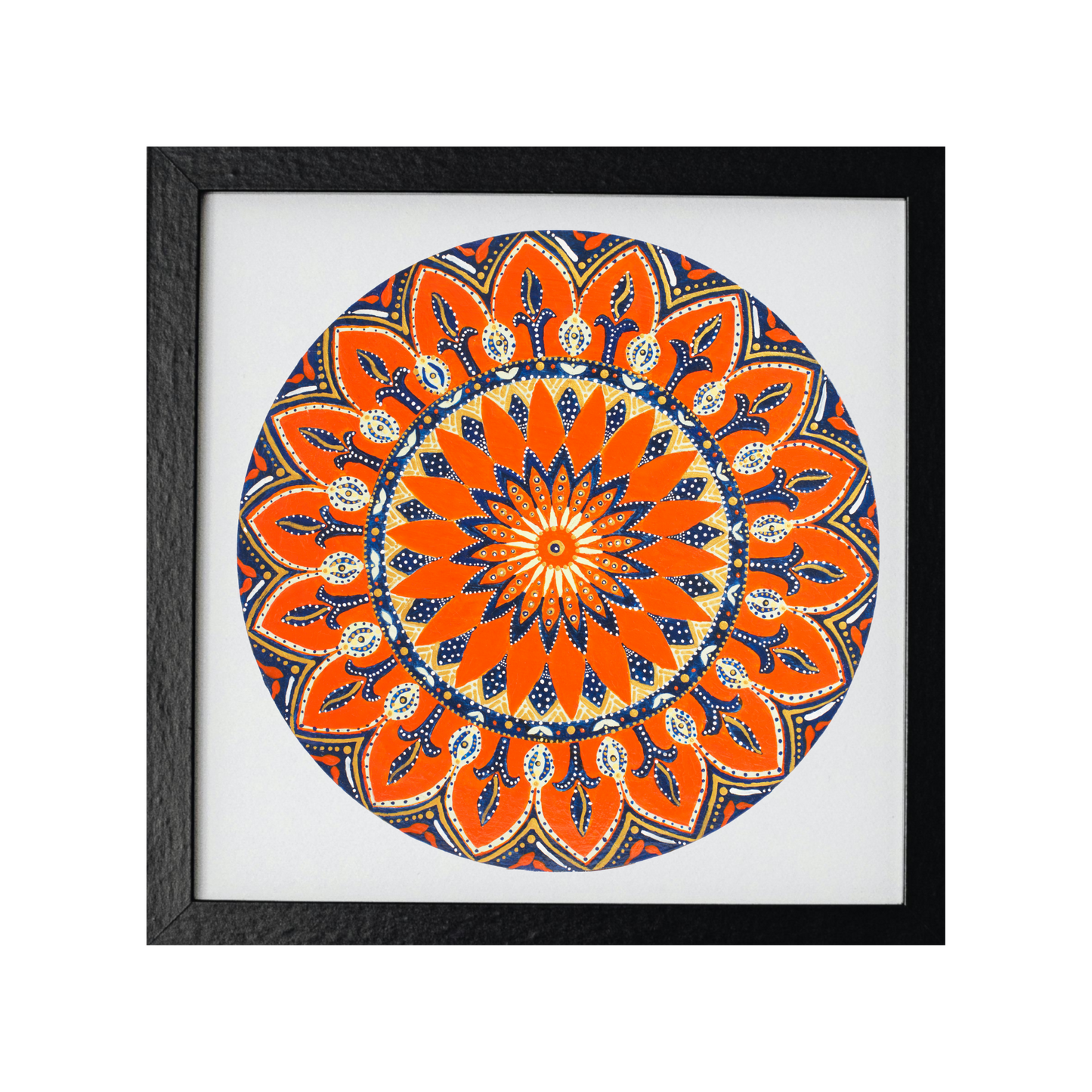 Orange and Blue Mandala