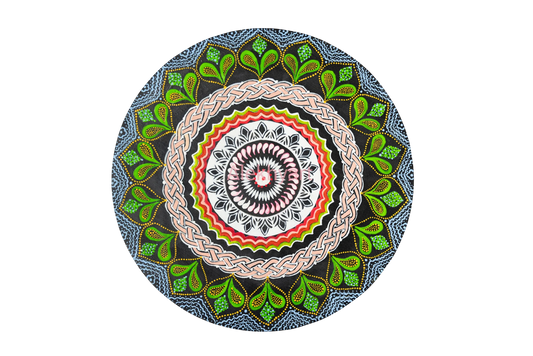 Fluorescent Forest Mandala (Original)